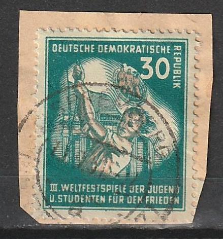 #87 Germany DDR Used on paper