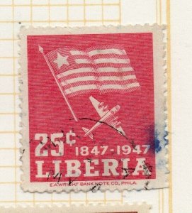 Liberia 1947 Early Issue Fine Used 25c. NW-174548