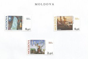 MOLDOVA - 1995 - Europa, CEPT Art - Perf 3v Set - M L H