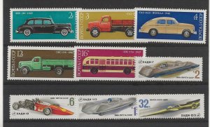 Russia 1976 & 80 Transport  2 sets of 5 sg.4512-6 & 5023-6  MNH