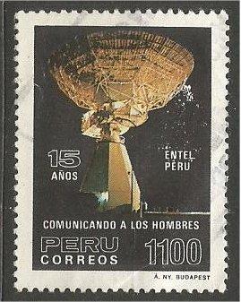 PERU, 1985, used 1100s Microwave, Scott 833