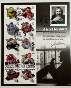 3944 Jim Henson & the Muppets Sheet of 11 FDC 2005