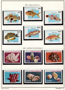Mozambique vintage collection 1979 2 sheets #61-2 MH 19 stamps various themes G