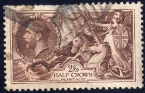 1913 Great Britain 2sh/6p dark brown Rule the Waves SC173