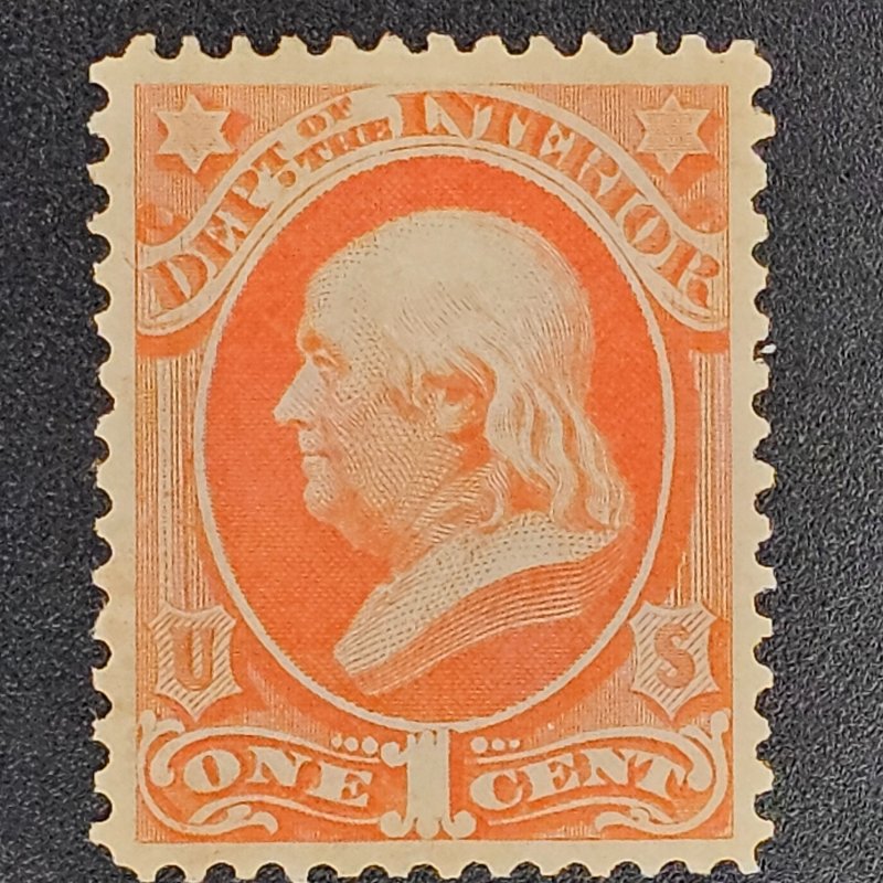 O15 Mint  VF-XF-OG-LH excellent centering and perfect color