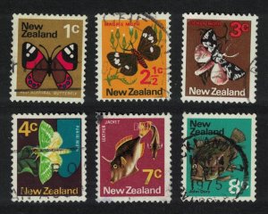 New Zealand Fish Fauna Small Collection 6v 1970 Canc SG#914=24-6canc