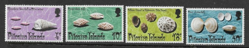 Pitcairn Is  137 - 140  (SG 147/50) Shells - MNH - VF - CV$4.95