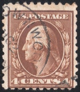 SC#465 4¢ Washington Single (1916) Used