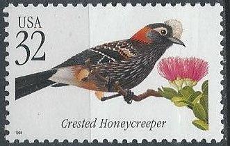 US 3224 (mnh) 32¢ crested honeycreeper