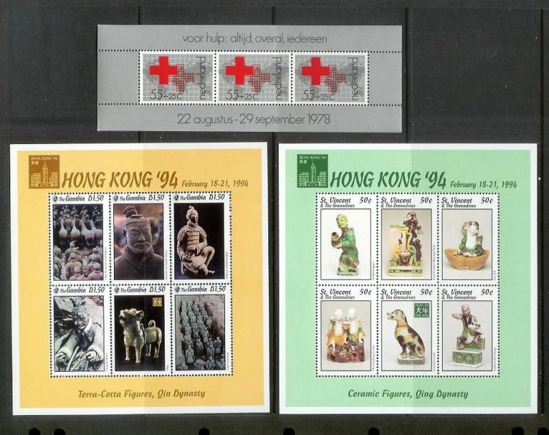 WORLDWIDE (190) Souvenir Sheets & Mini-Sheets ALL Mint Never Hinged