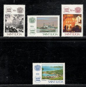 ST. LUCIA SC# 923-26 FVF/MNH