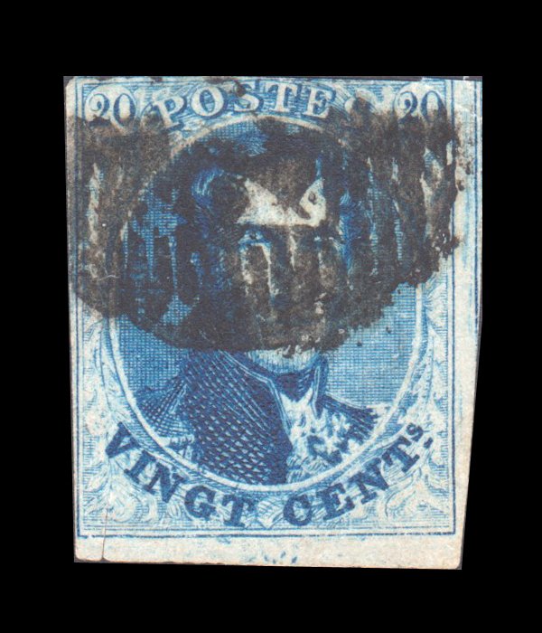 BELGIUM STAMP 1858 - 61. SCOTT # 11. USED.