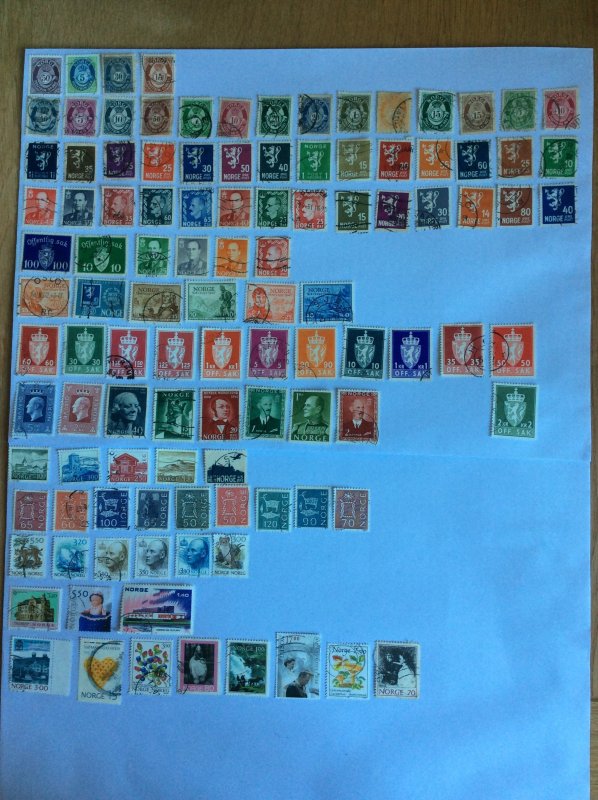 Norway 100+ stamps - Lot A