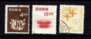 Ryukyu Is 31-33 Used 1954-55 set