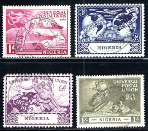 Nigeria #75-78 UPU, VF Used, CV 9.25 ... 4390047