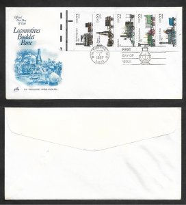 SE)1987 UNITED STATES, LOCOMOTIVES, THE IRON HORSE OPENS A NEW ERA, FDC