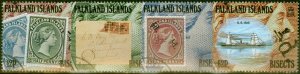 Falkland Islands 1991 Bisected Surcharges Set of 4 SG639-642 V.F.U