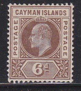 Album Tesori Cayman Islands Scott# 6 6p Edward VII come Nuovo Cerniera