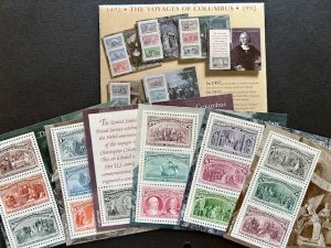US 2624-2629 MNH 1992 Columbus Souvenir Sheets MINT stamp up to $5, face $16.46