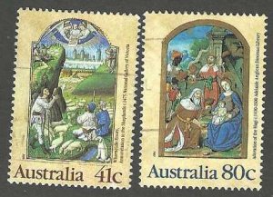 Australia 1160-1161 Short set  Used SCV$1.60