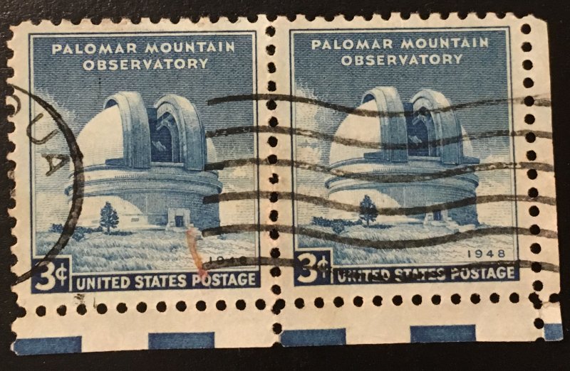 966 Palomar Observatory, Circulated Pair,  Vic's Stamp Stash