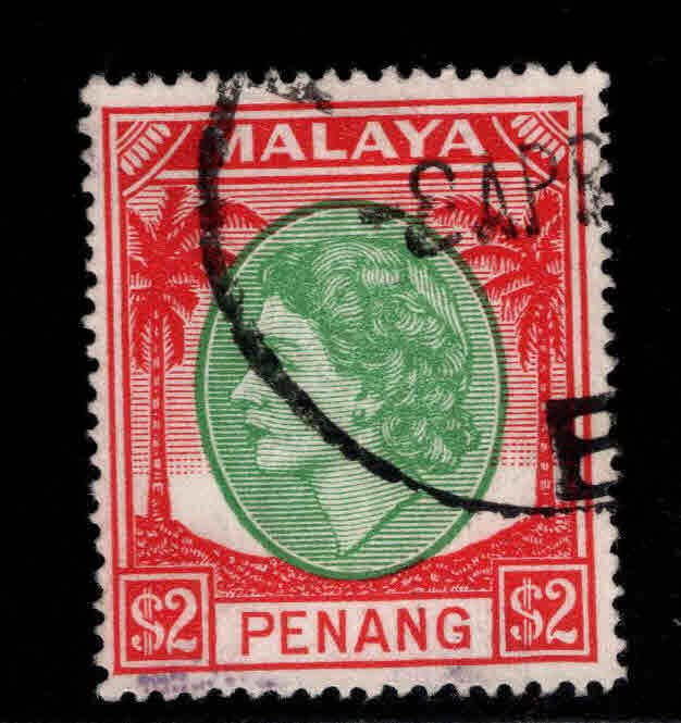 MALAYA Penang Scott 43 Used  from 1954-55 QE2 set