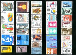 MEXICO  100 DIFFERENT MNH