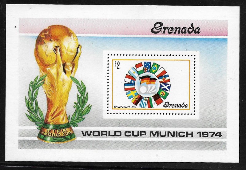 GRENADA, 561, MNH, S.S, WORLD CUP MUNICH 1974