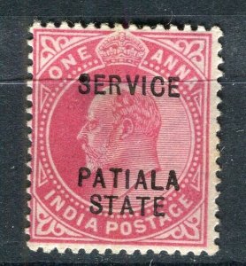 INDIA; PATIALA early 1900s ED VII issue Mint hinged Shade of 1a. value