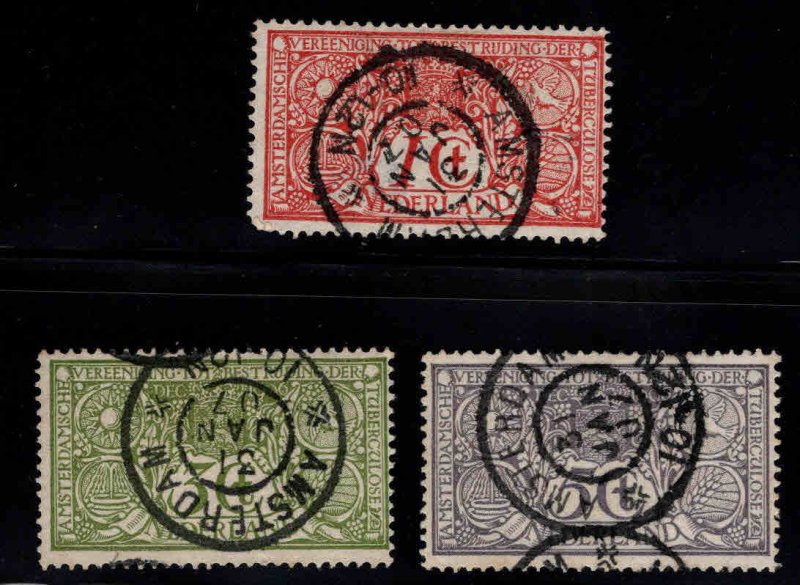 Netherlands Scott B1-B3 Used 1906 semi-postal CTO set