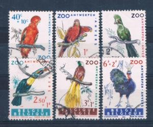 Belgium B712-17 Used set Birds (B0318)