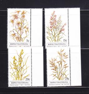 South Africa Bophuthatswana 80-83 Set MNH Grasses