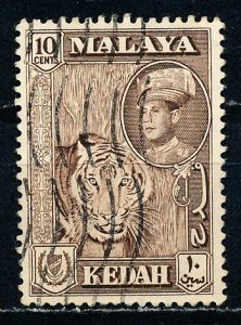 Malaya Kedah #100 Single Used