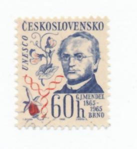 Czechoslovakia 1965 Scott 1329 used - 60h, Gregor J. Mendel