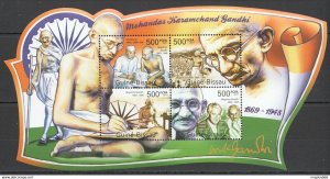 2011 Guinea-Bissau Famous People Mahatma Gandhi Kb ** Bc661