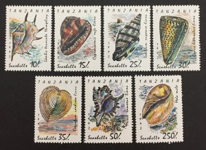 Tanzania 1992 #940-6, Shells, MNH.