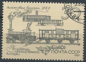 Russia Sc#5588 Used, 30k multi, History of Russian Postal Service (1987) (1987)