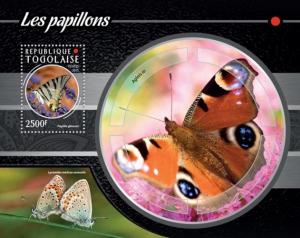 TOGO 2015 SHEET BUTTERFLIES INSECTS tg15204b