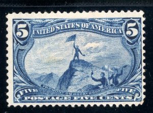 USAstamps Unused FVF US 1898 Trans-Mississippi Fremont Scott 288 OG MHR