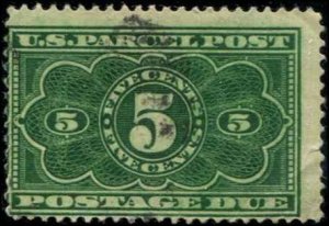 USA SC# JQ3 Parcel Post Postage Due 5c Used SCV $4.50