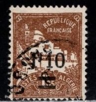 Algeria - #73  La Pecherie Mosque Surcharged - Used