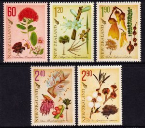 New Zealand 2012 Native Trees Complete Mint MNH Set SC 2393-2397