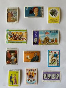 LOT OF 10 STAMPS, MNH , DIFFERENT COUNTRIES, & TOPICS