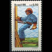 BRAZIL 1986 - Scott# 2052 Accident Set of 1 NH