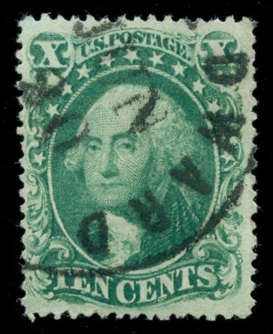 momen: US Stamps #34 Used Pos. 3R VF PF Cert