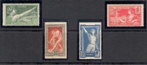 1924 France - Yvert Catalogue No. 183-86 - Paris Olympic Games - MNH**