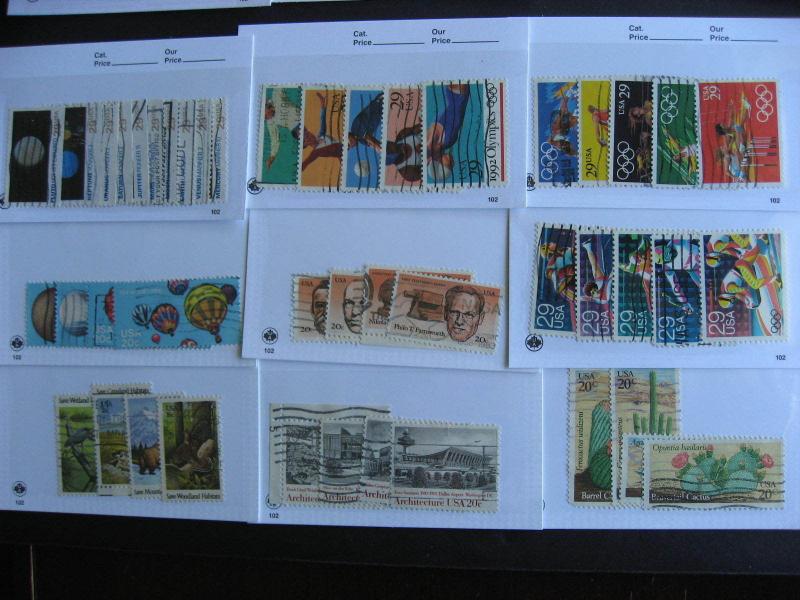USA a nice wee group 37 different complete sets in sales cards, check them out!
