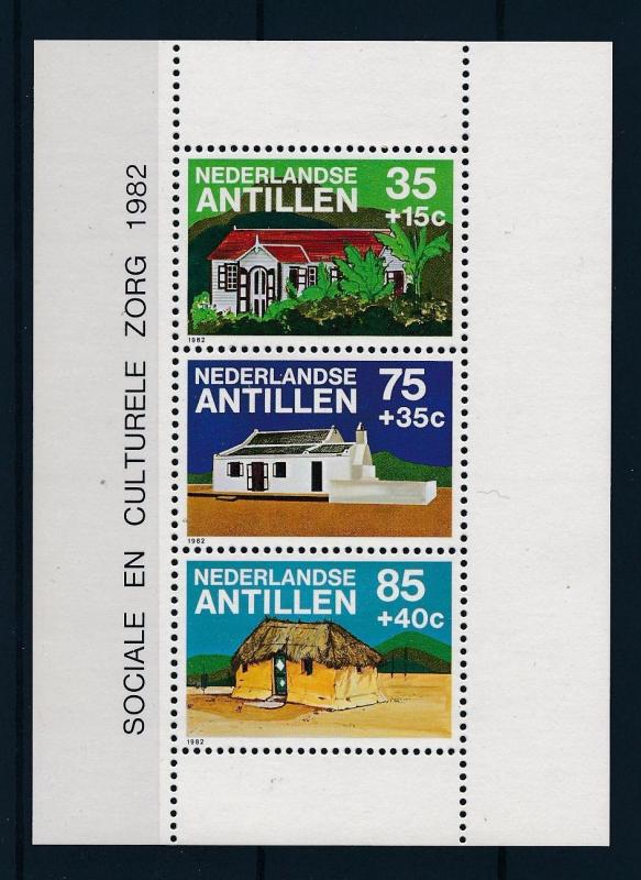 [NA735] Netherlands Antilles Antillen 1982 Traditional houses Sheet MNH