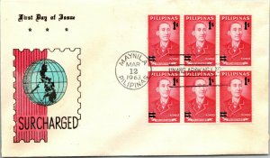 1963 Philippines FDC  Surcharged - Manila - F14896
