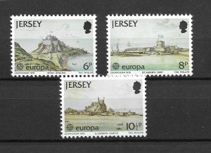 Jersey MNH 187-9 Europa Island Scenery 1978